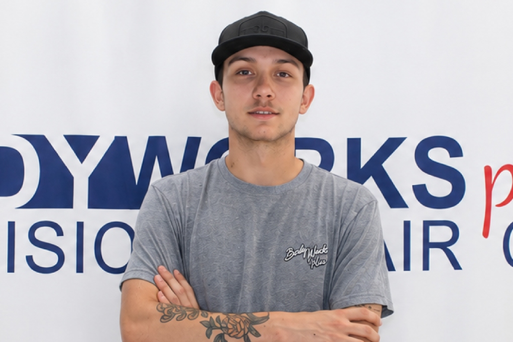 automotive body shop technician ethan puskaric employee headshot
